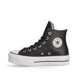 converse bota piel negro